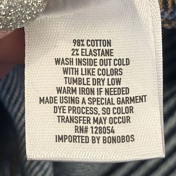 Bonobos Jeans Mens Slim Fit Jeans in Navy Yard Wash Denim W30 x L30 - Picture 11 of 11